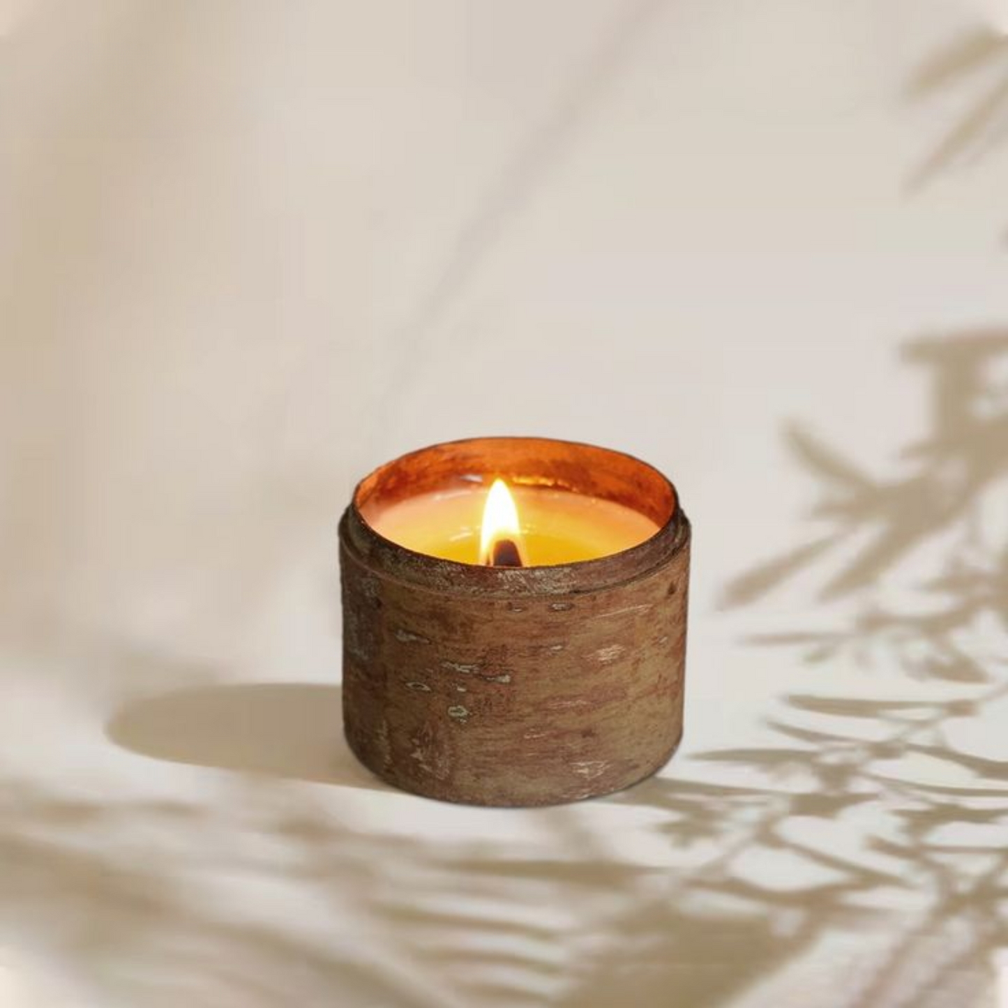 Scented Candle with Cinnamon Bark Cup