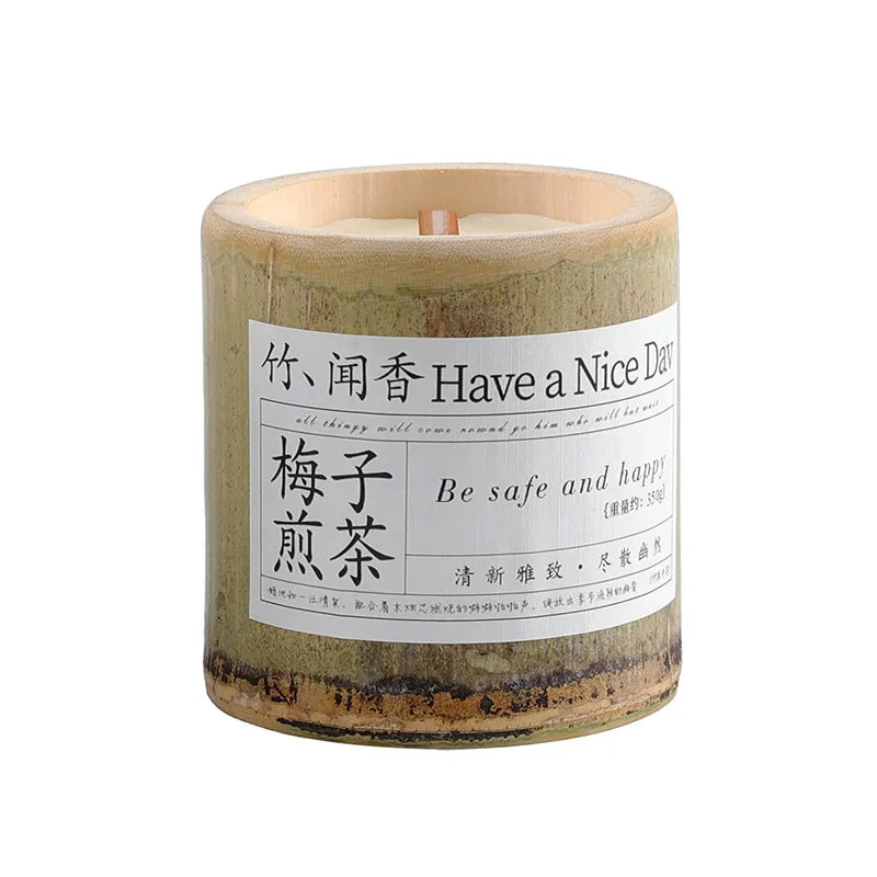 350g Natural Bamboo Cup Aromatherapy Candle