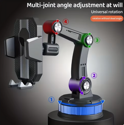 Soporte para teléfono de alta gama - Soporte para automóvil giratorio de 360 grados - Adecuado para todos los dispositivos
