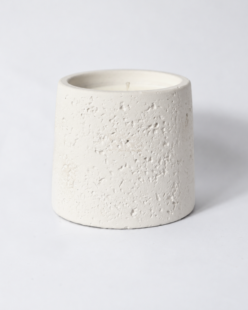 ZUNGZA handcrafted scent products on a light background — Three cups that learn their forms from the mountains
