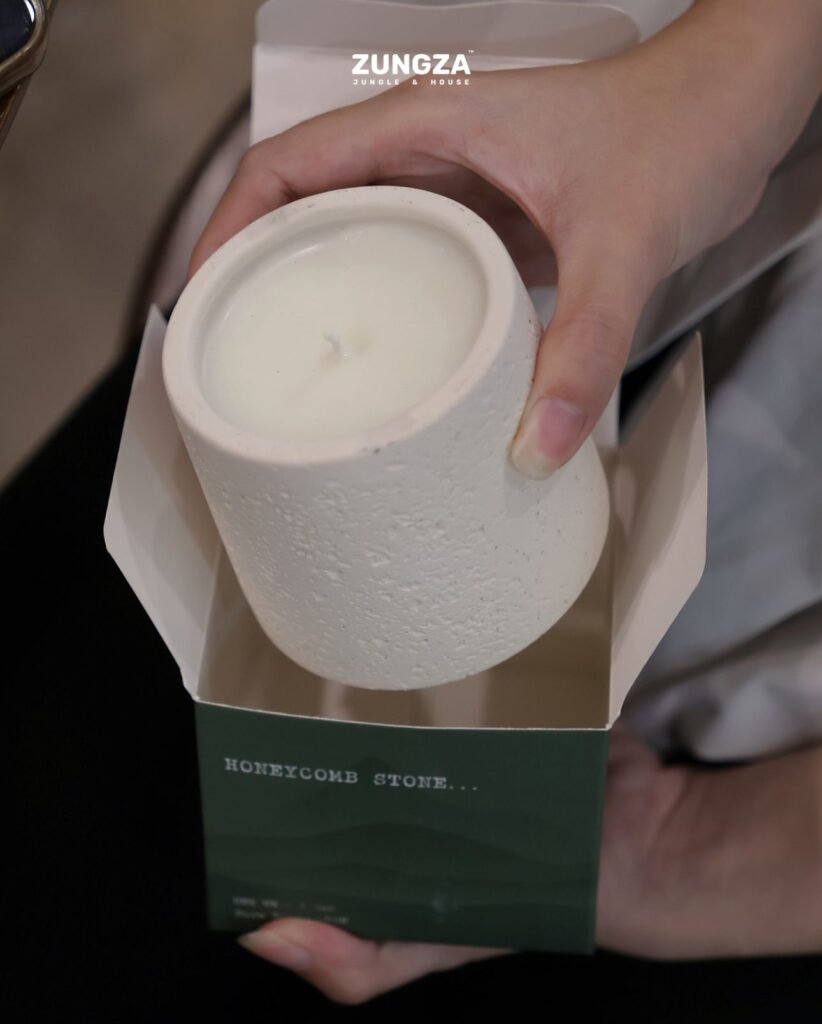 Hũ nến đá ong ZUNGZA cùng hộp giấy mộc - Căn hộ nhỏ 30 đến 45 mét vuông và một hũ nến