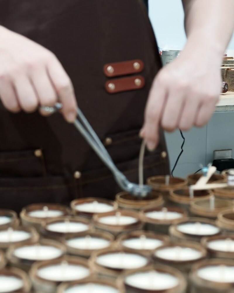 The ZUNGZA workshop in Van Phuc craft village — Why we chose soy wax for cups made of tree bark