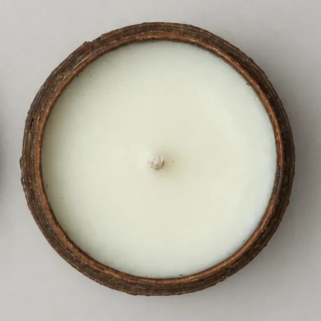 Mặt sáp nến vỏ quế nhìn từ trên